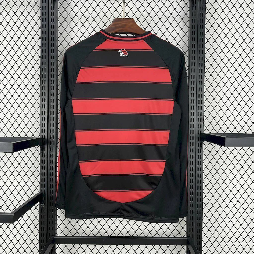 Camisa Flamengo Home I 2025/26 Adidas Torcedor Manga Longa Masculina