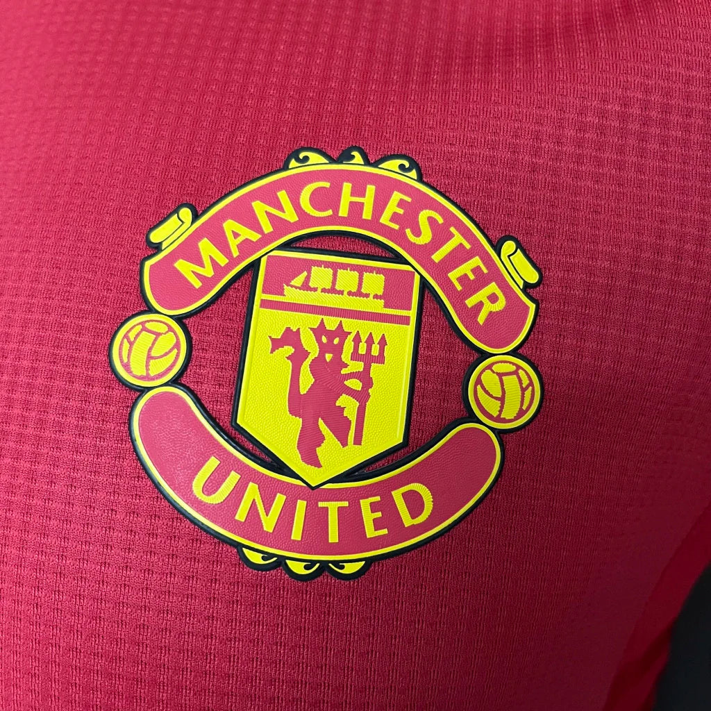 Camisa Manchester United Home I 2024/25 Adidas Jogador Masculina- Vermelha
