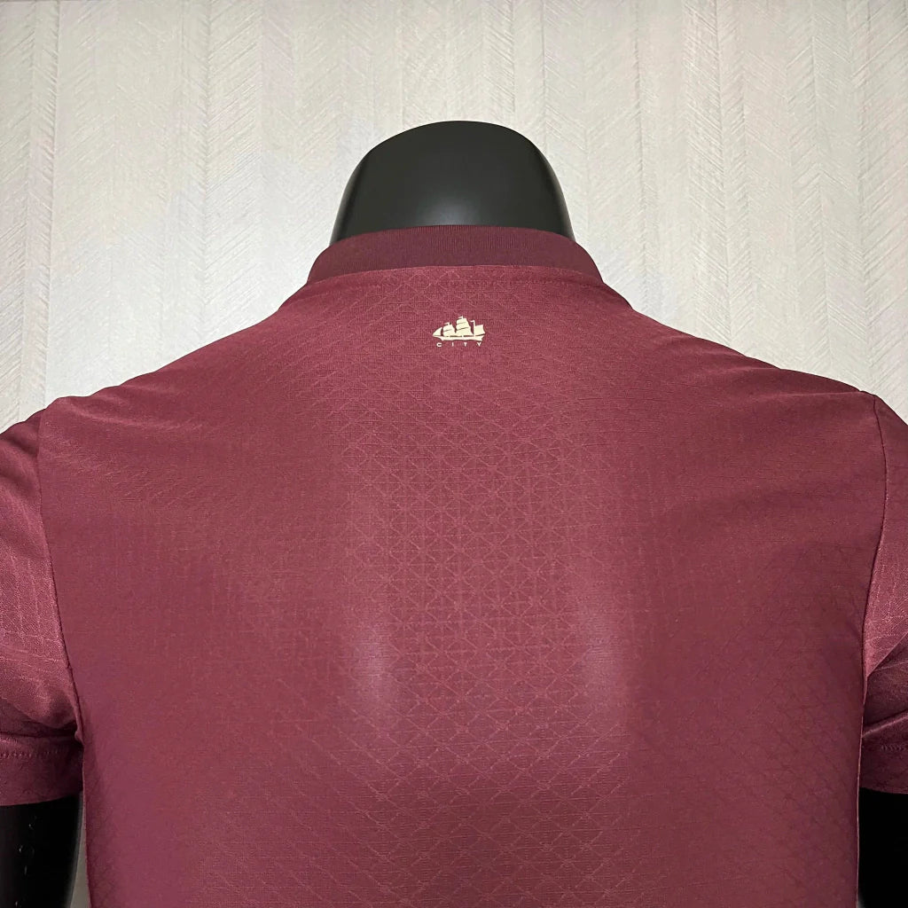 Camisa Manchester City Third III 2024/25 Puma Jogador Masculina - Vinho
