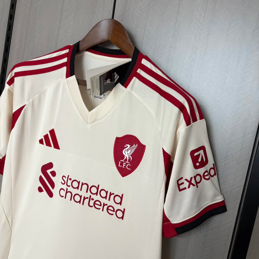 Camisa Liverpool Away II 2025/26 Adidas Torcedor Masculina - Branca