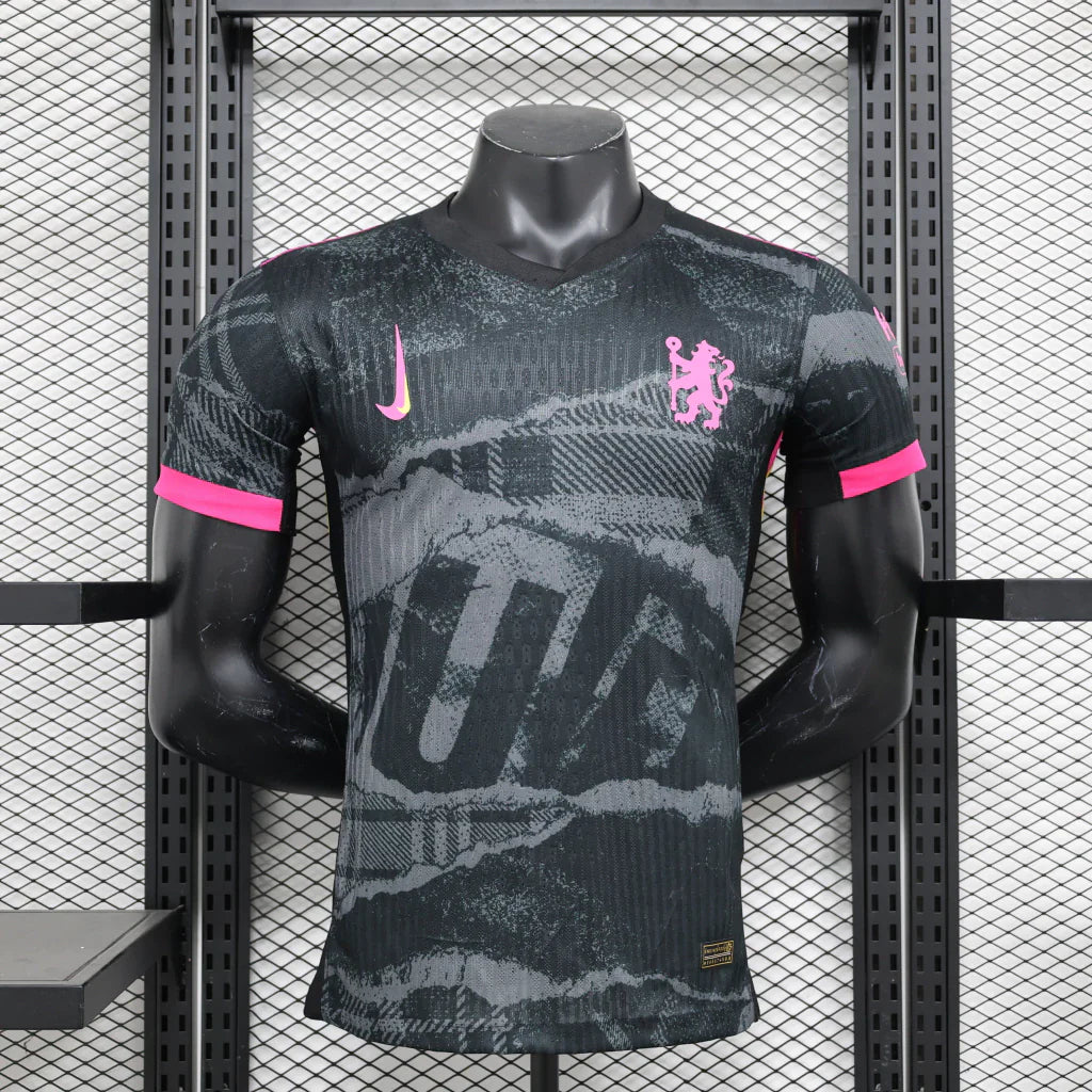 Camisa Chelsea Third III 2024/25 Nike Jogador Masculina- Preta