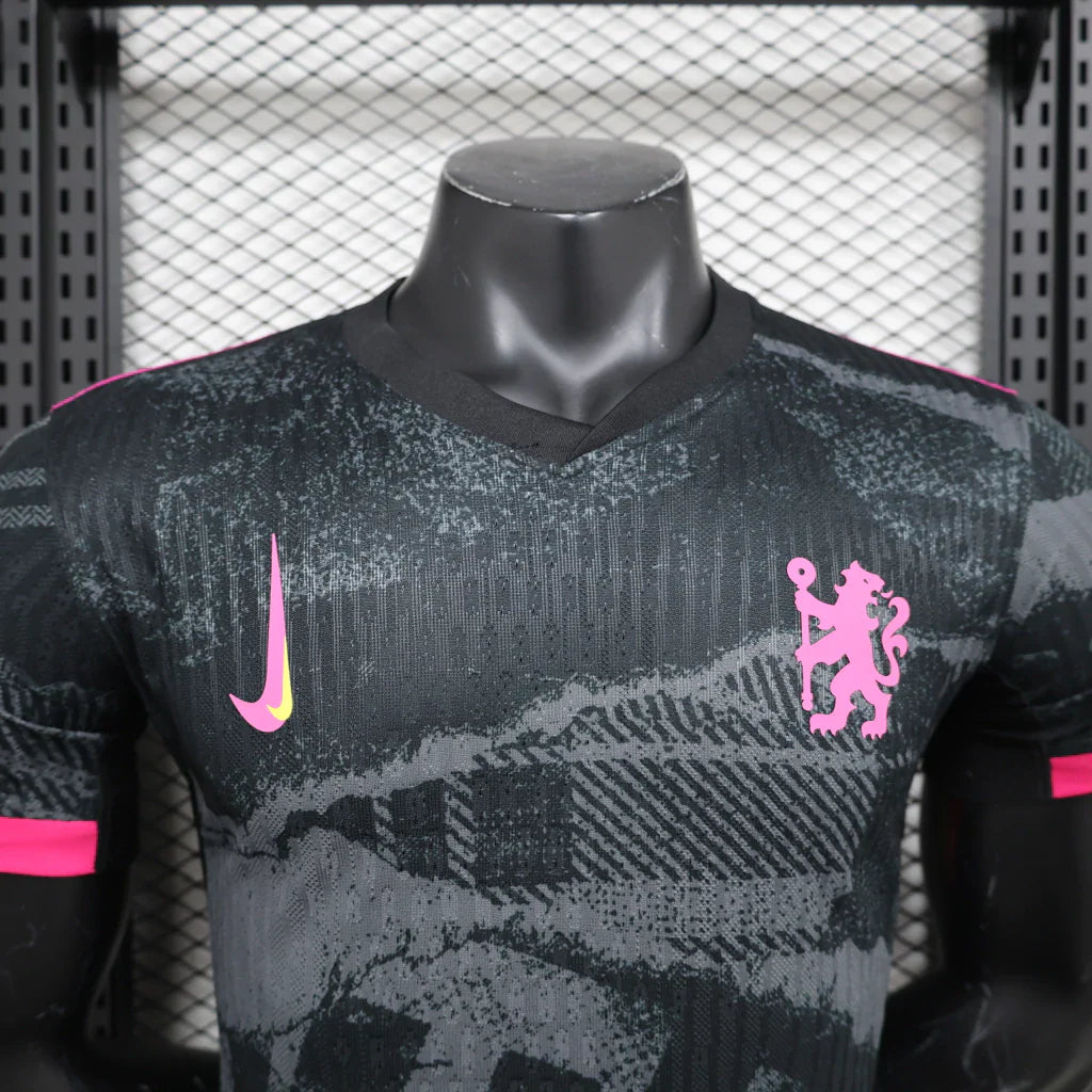 Camisa Chelsea Third III 2024/25 Nike Jogador Masculina- Preta