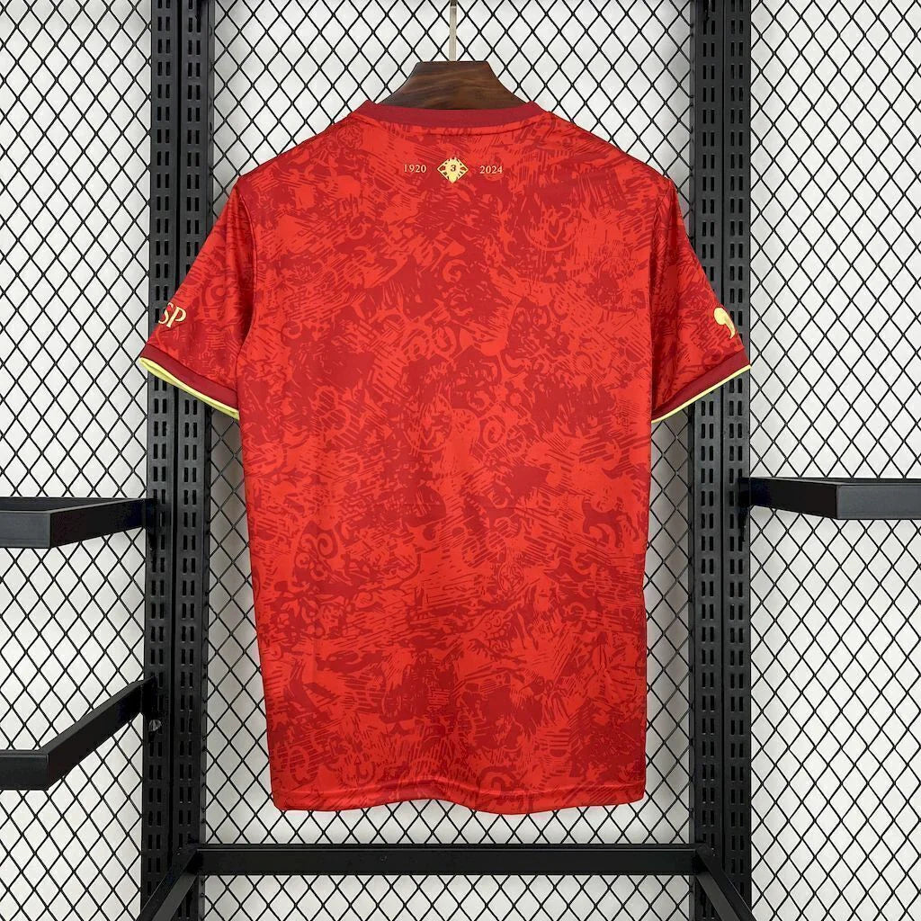 Camisa Espanha 'Los Toros' 2025 Comma Football Torcedor Masculina