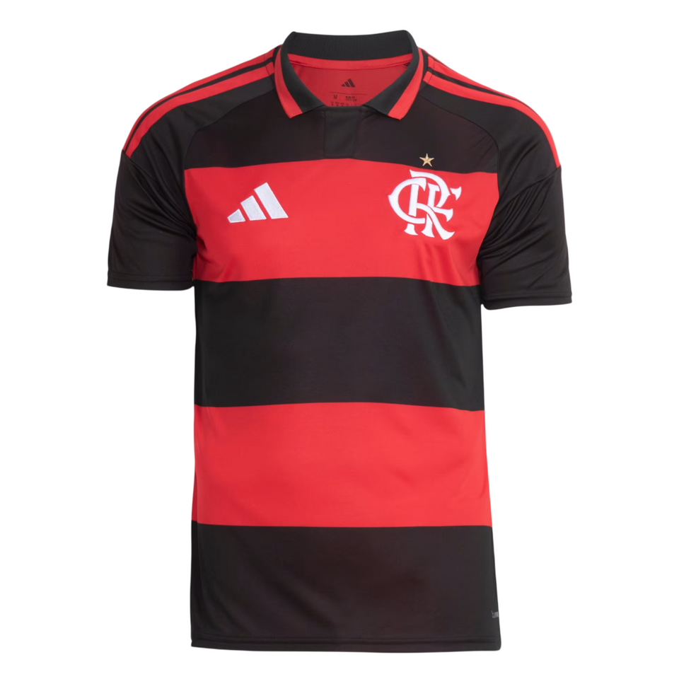 Camisa Flamengo Home I 2026/27 Adidas Torcedor Masculina - Vermelho/Preto
