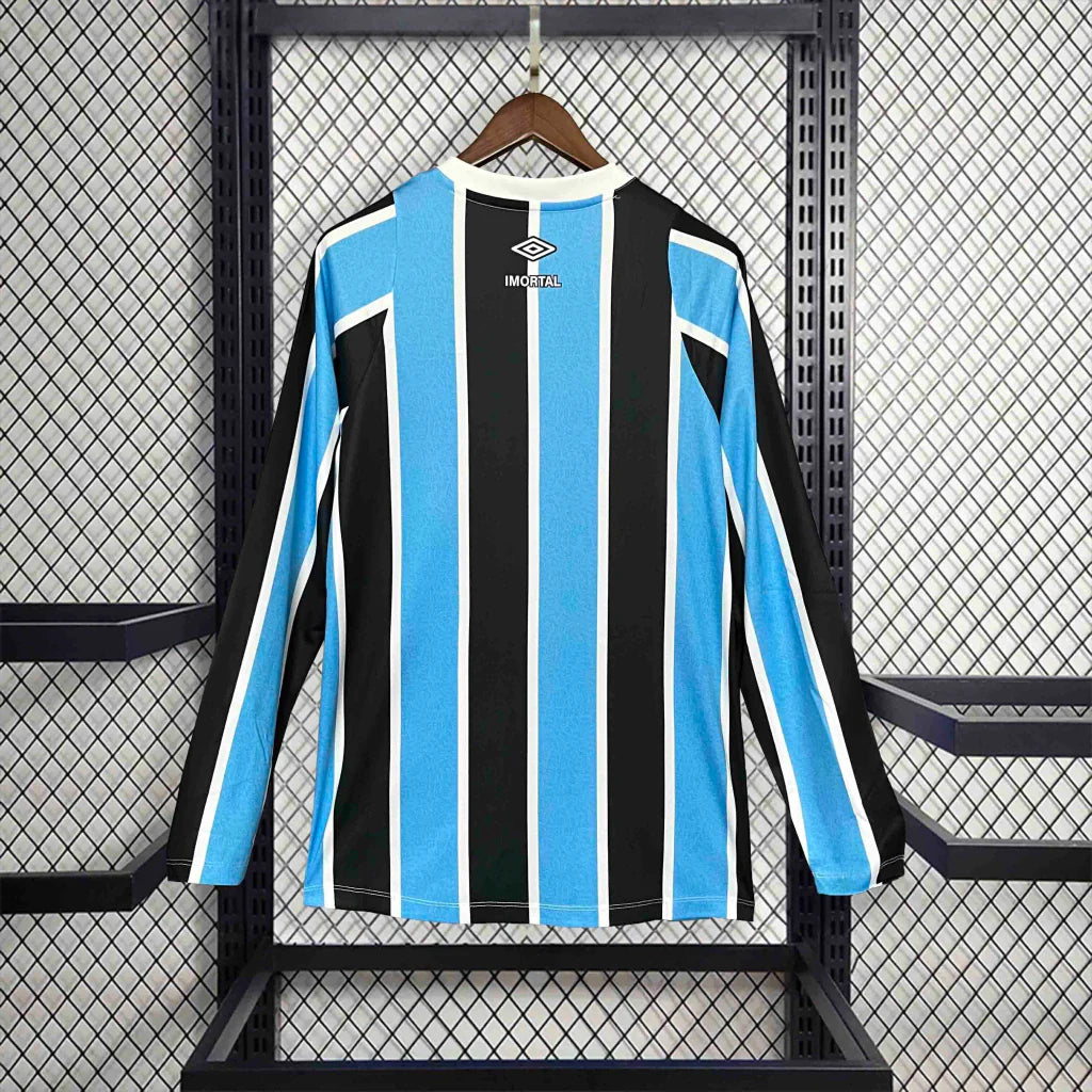 Camisa Grêmio Home I 2024/25 Manga Longa Umbro Torcedor Masculina