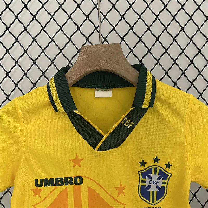 Kit Infantil Brasil Home (1) 1994 Umbro - Amarela