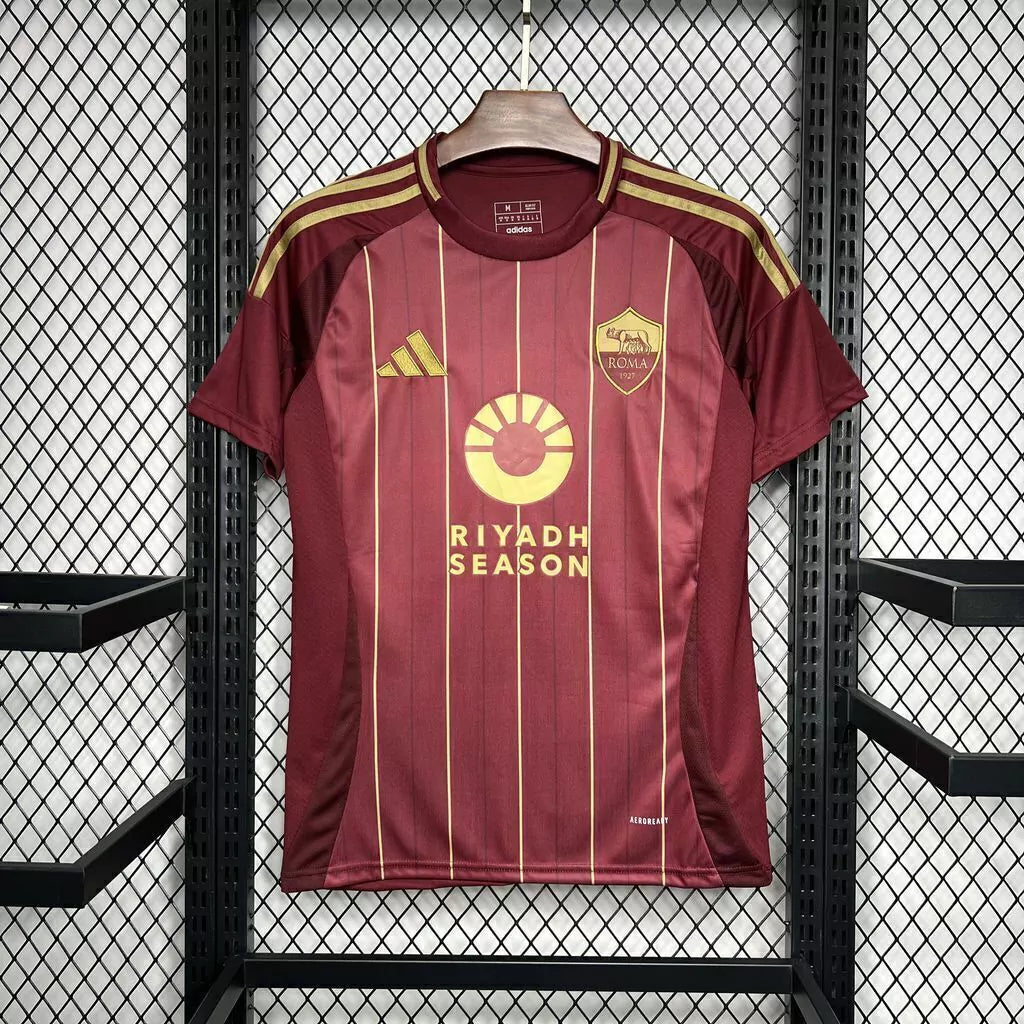 Camisa Roma Home I 2024/25 Adidas Torcedor Masculina