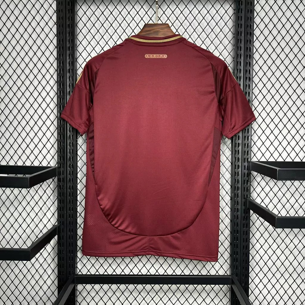 Camisa Roma Home I 2024/25 Adidas Torcedor Masculina