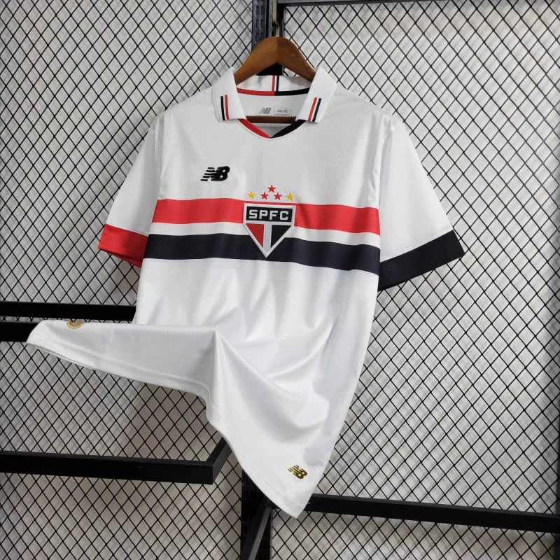 Camisa São Paulo Home I 2024/25 New Balance Torcedor Masculina
