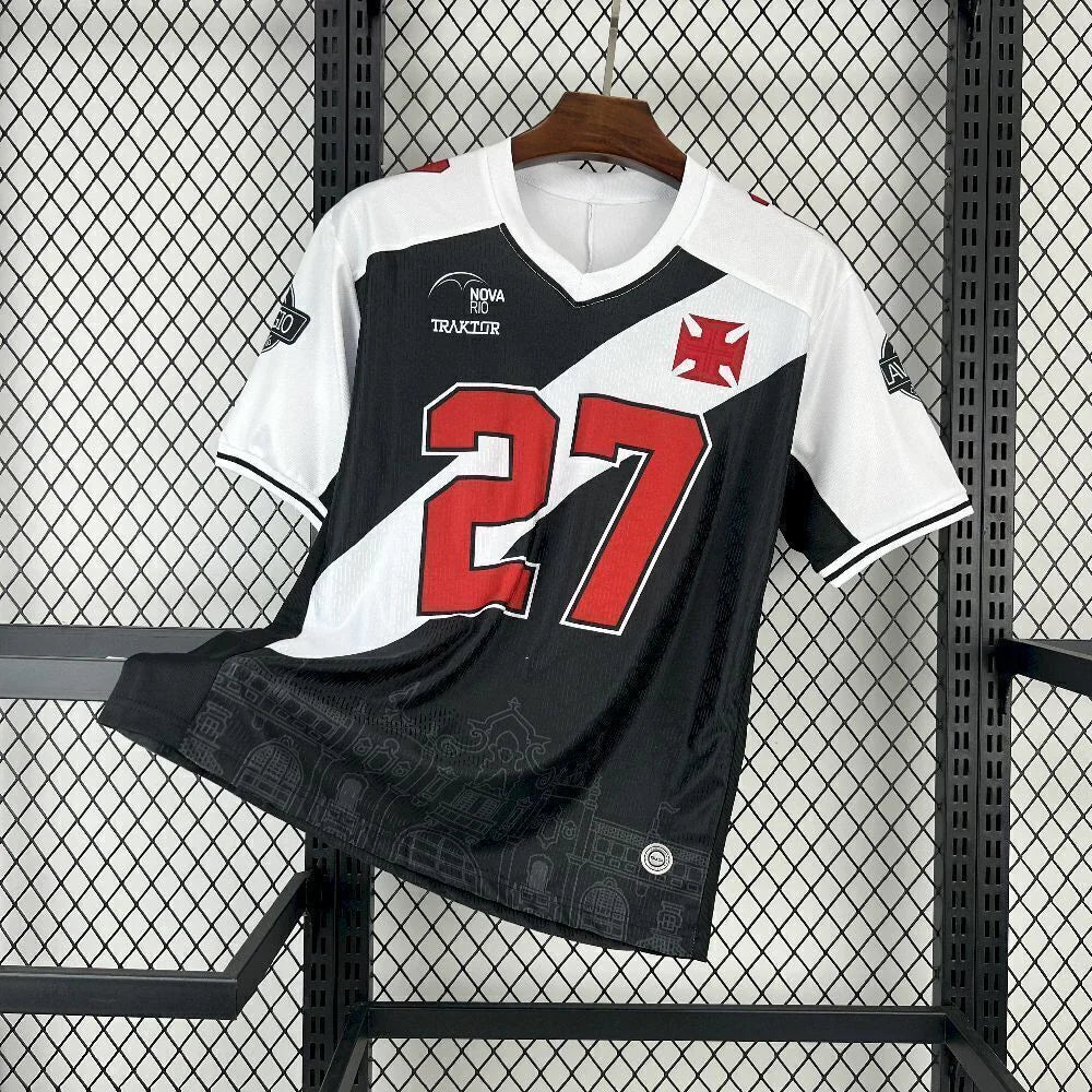 Camisa Vasco 'Almirantes' 2025/26 Traktor Torcedor Masculina - Preta