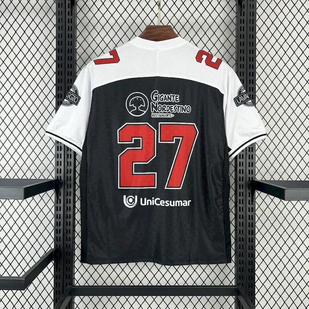 Camisa Vasco 'Almirantes' 2025/26 Traktor Torcedor Masculina - Preta