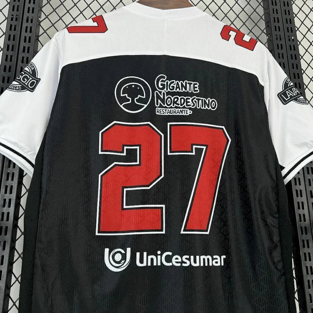 Camisa Vasco 'Almirantes' 2025/26 Traktor Torcedor Masculina - Preta