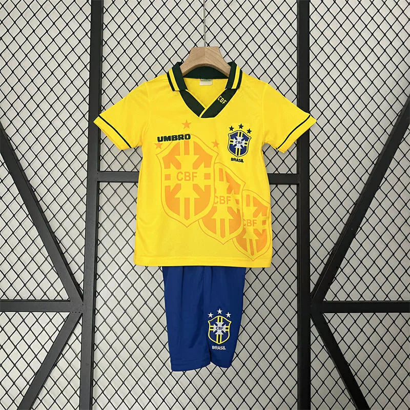 Kit Infantil Brasil Home (1) 1994 Umbro - Amarela