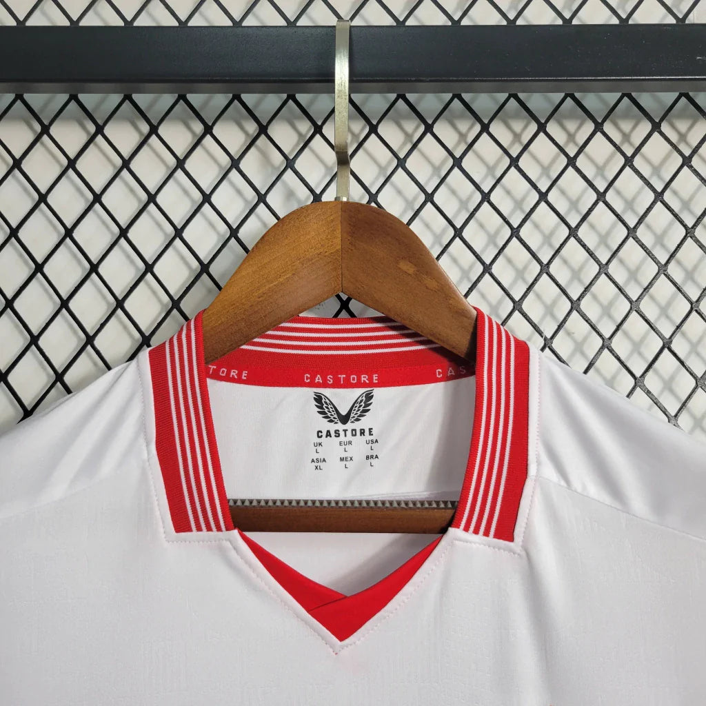 Camisa Sevilla Home I 2023/24 Castore Torcedor Masculina - Branca