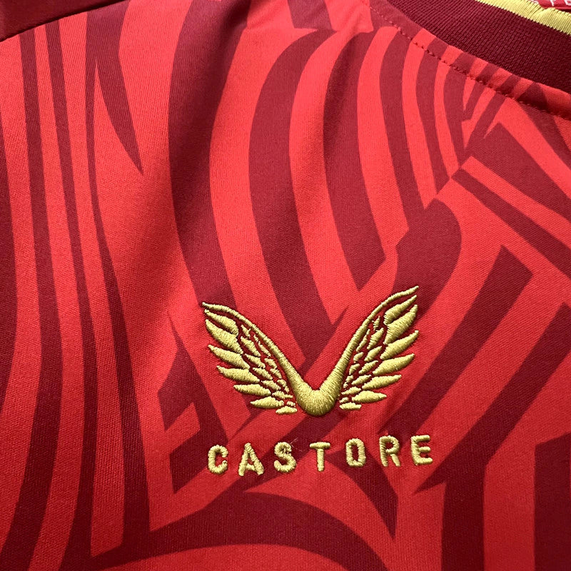 Camisa Sevilla Away II 2023/24 Castore Torcedor Masculina - Vermelha