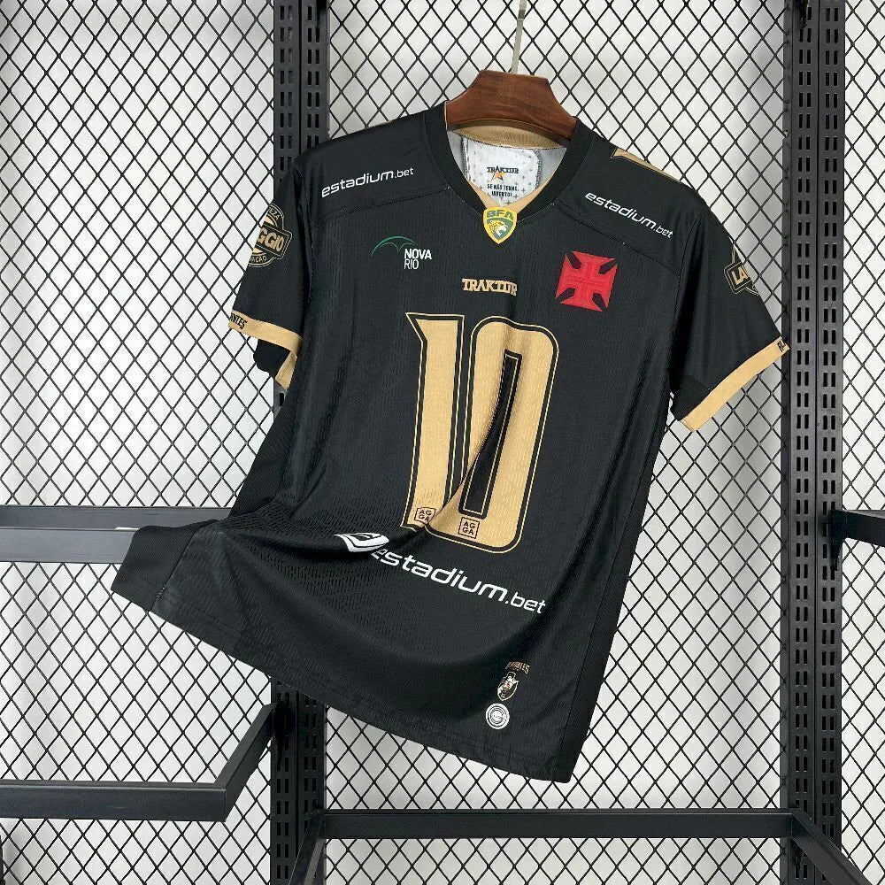 Camisa Vasco 'Almirantes' 2025/26 Traktor Torcedor Masculina - Preta