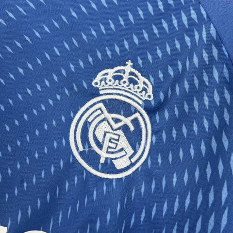 Camisa Real Madrid Goleiro 2025/26 Adidas Torcedor Masculina - Azul