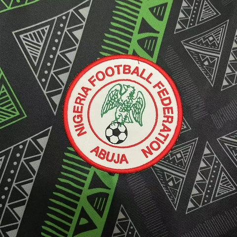 Camisa Nigéria Concept 2024/25 Nike Torcedor Masculina - Preta e Verde