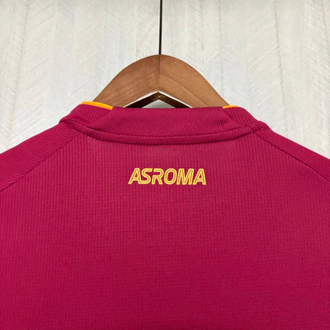 Camisa Roma Home I 2025/26 Adidas Torcedor Masculina - Grená