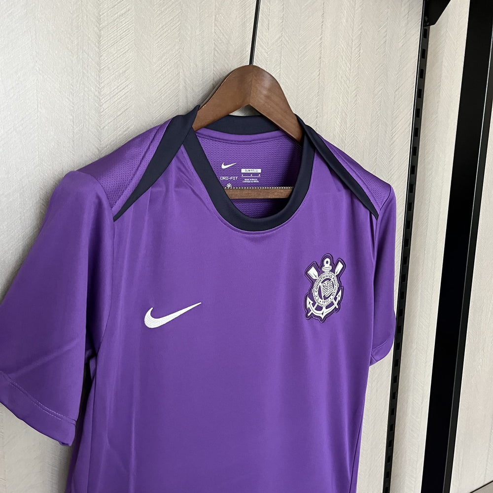 Camisa Corinthians treino 25/26 torcedor masculina - Roxa