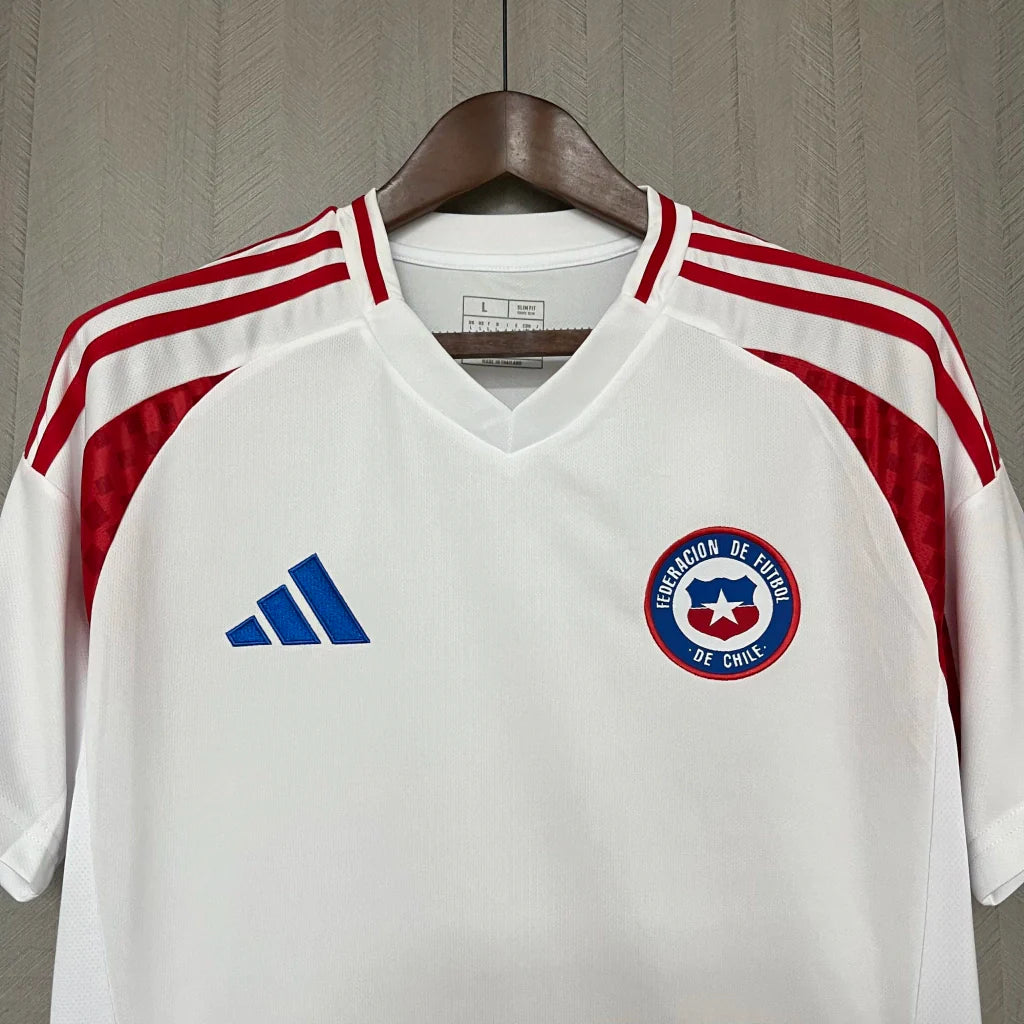 Camisa Chile Away II 2024/25 Adidas Torcedor Masculina - Branca