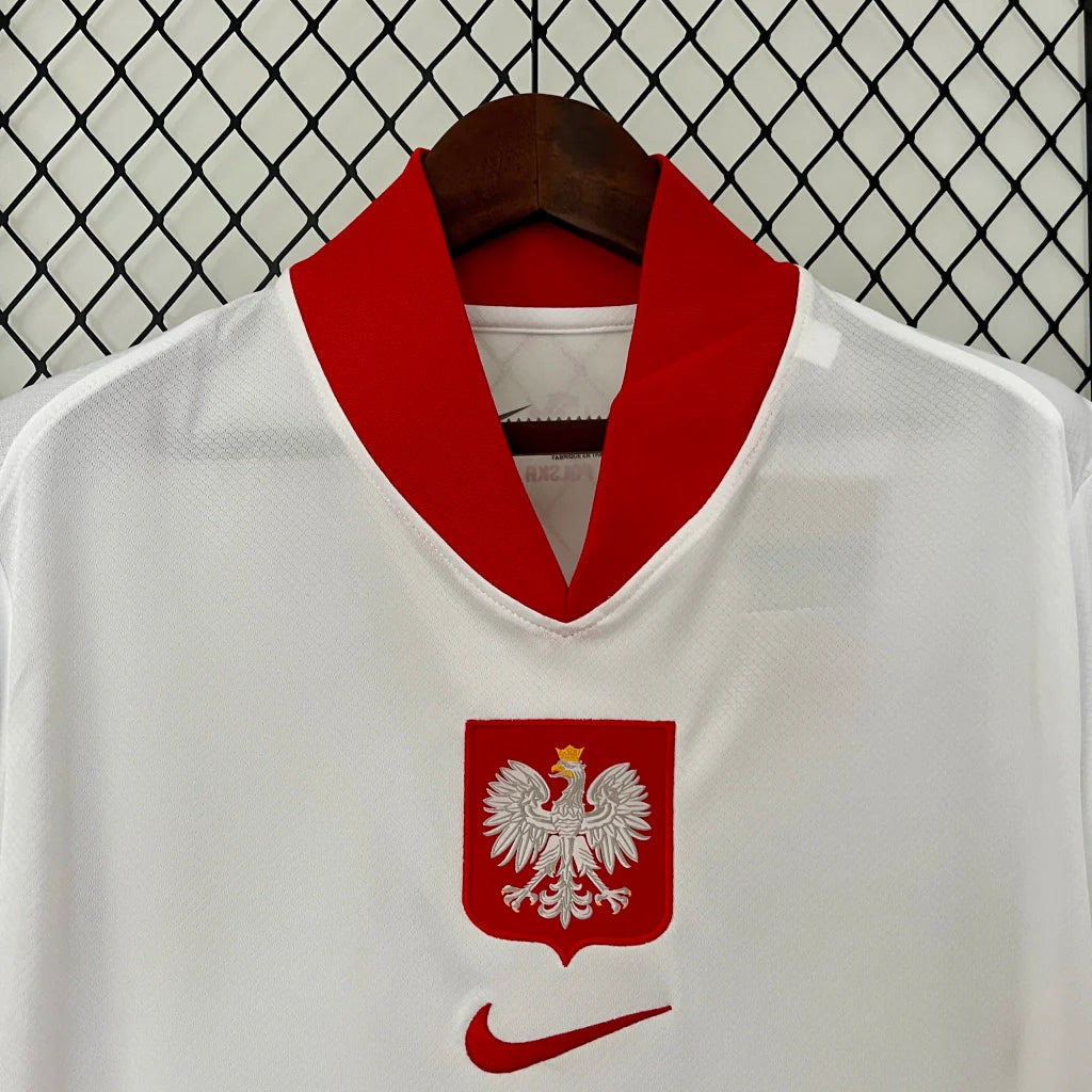 Camisa Polônia Home I 2024/25 Nike Torcedor Masculina - Branca