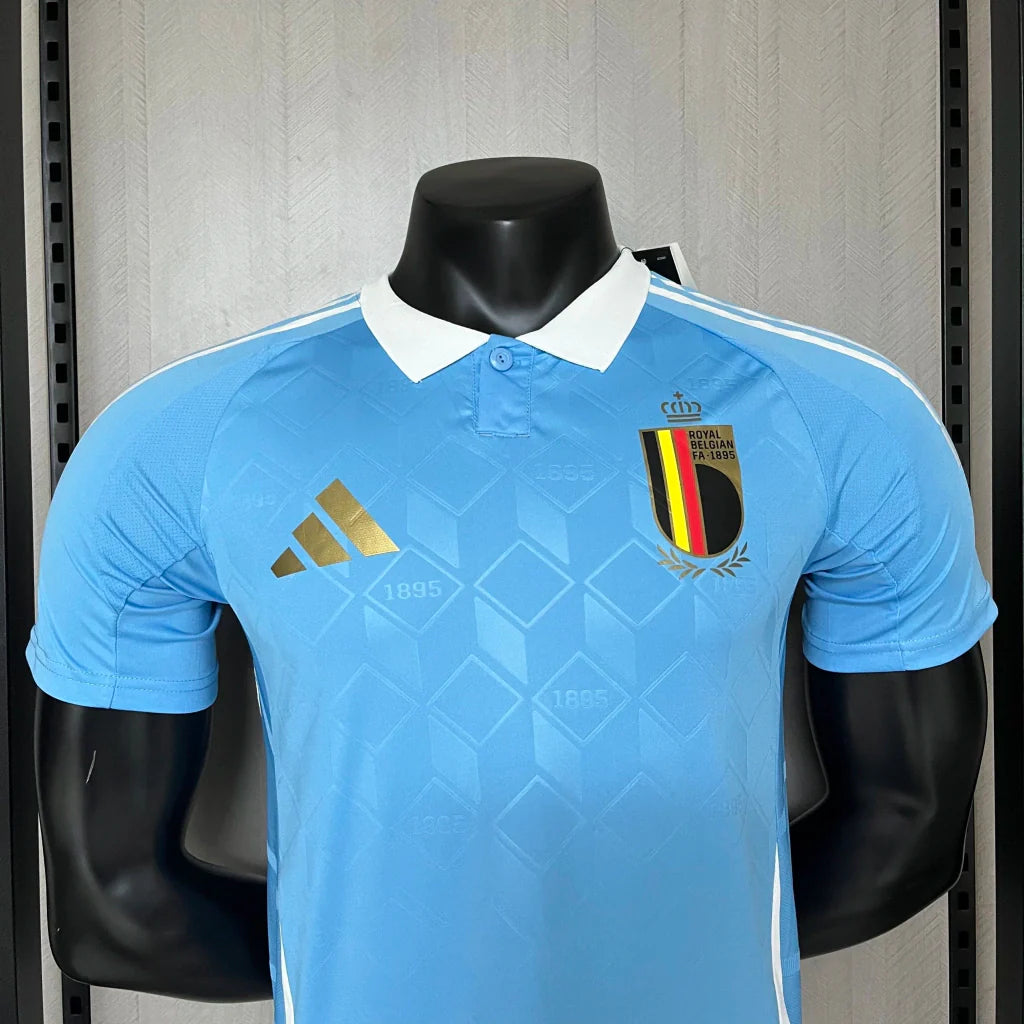 Camisa Bélgica Away II 2024/25 Adidas jogador Masculina - Azul