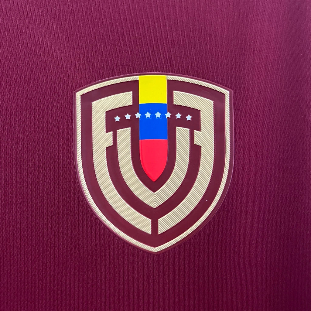 Camisa Venezuela Home I 2024/25 Adidas Torcedor Masculina - Vinho