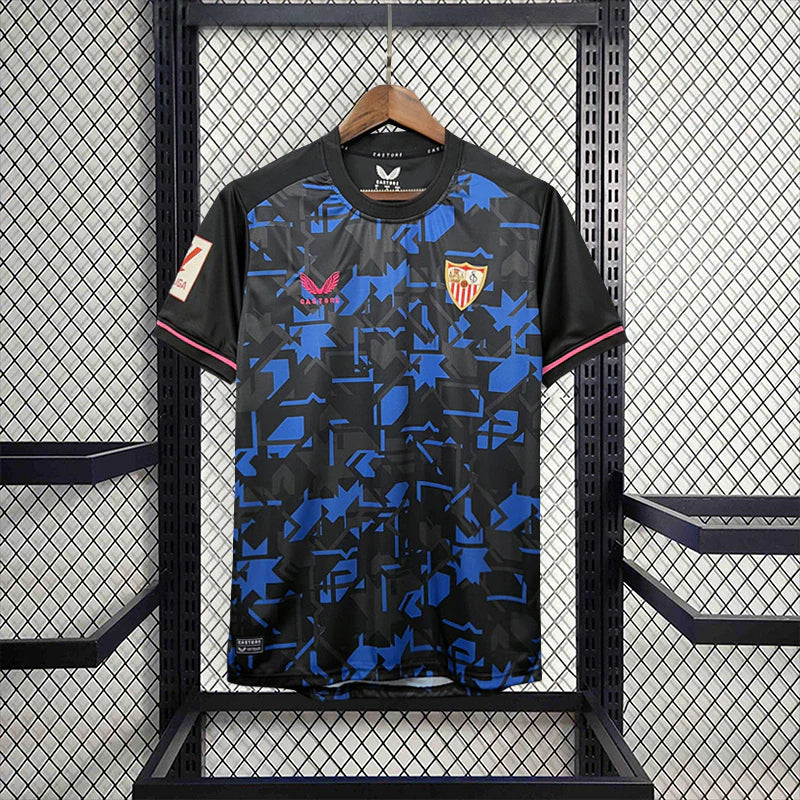 Camisa Sevilla Third III 2023/24 Castore Torcedor Masculina - Preta