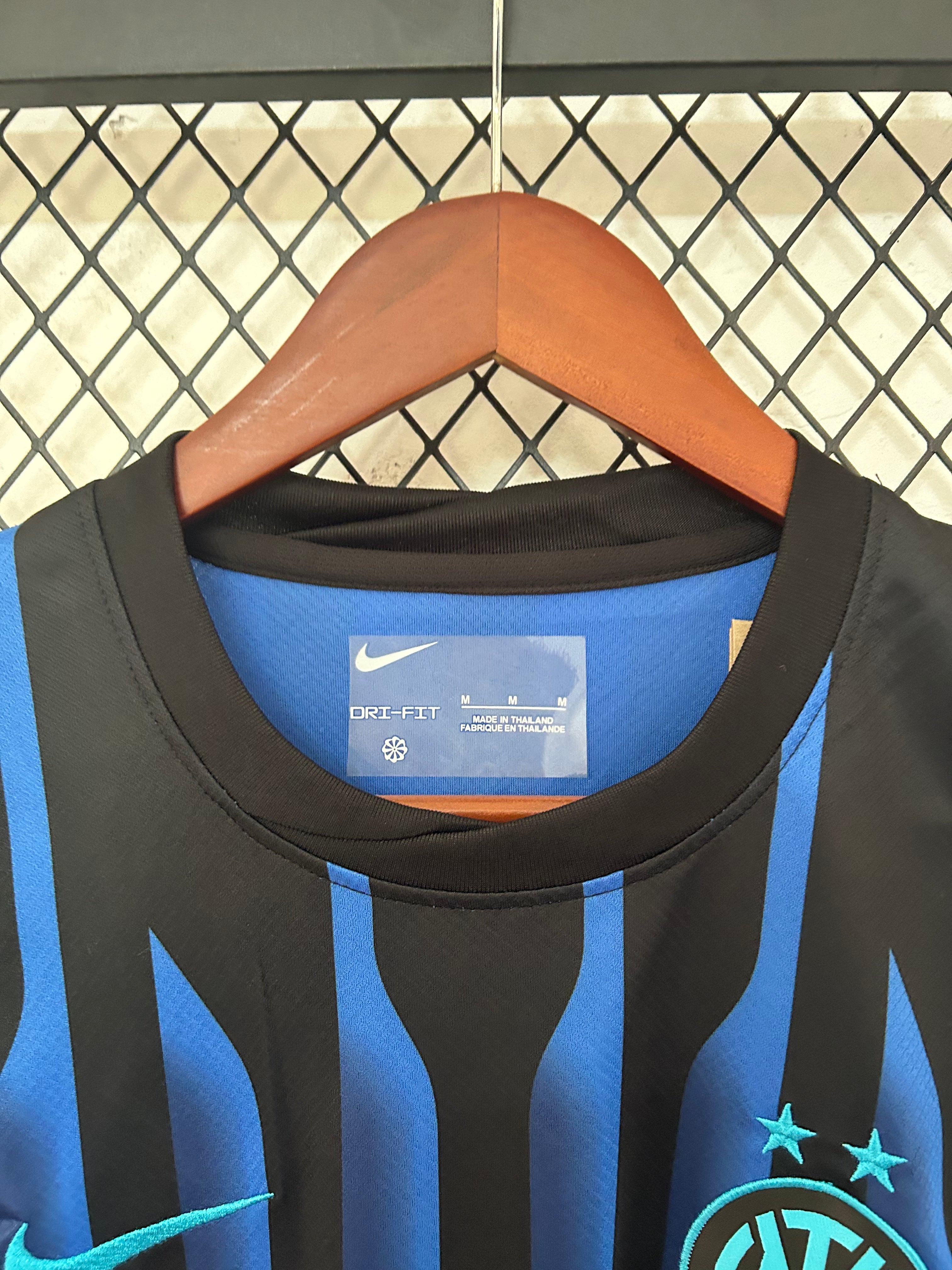 Camisa inter de Milão Home I 2025/26 Nike Torcedor Masculina - Preta