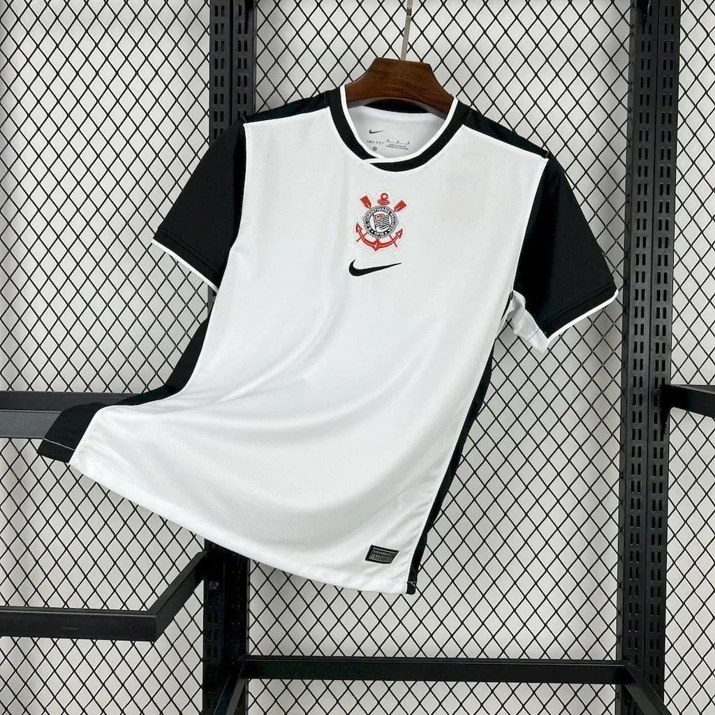 Camisa Corinthians Home I 2025/26 Modelo Torcedor Masculino - Branca