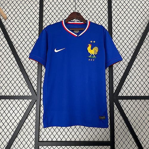 Camisa Seleção da França I 24/25 - Torcedor Nike Masculina - Azul com detalhes em branco e vermelho