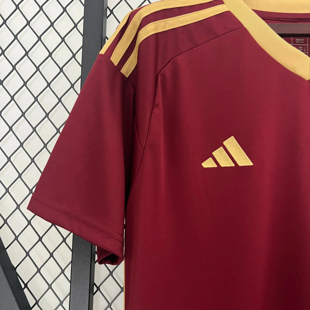Camisa Venezuela Home I 2024/25 Adidas Torcedor Masculina - Vinho