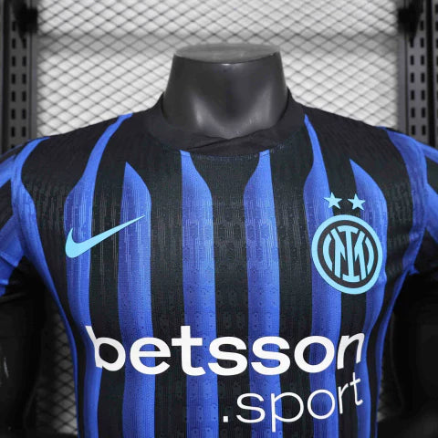 Camisa inter de Milão Home I 2025/26 Nike Jogador Masculina - Preta
