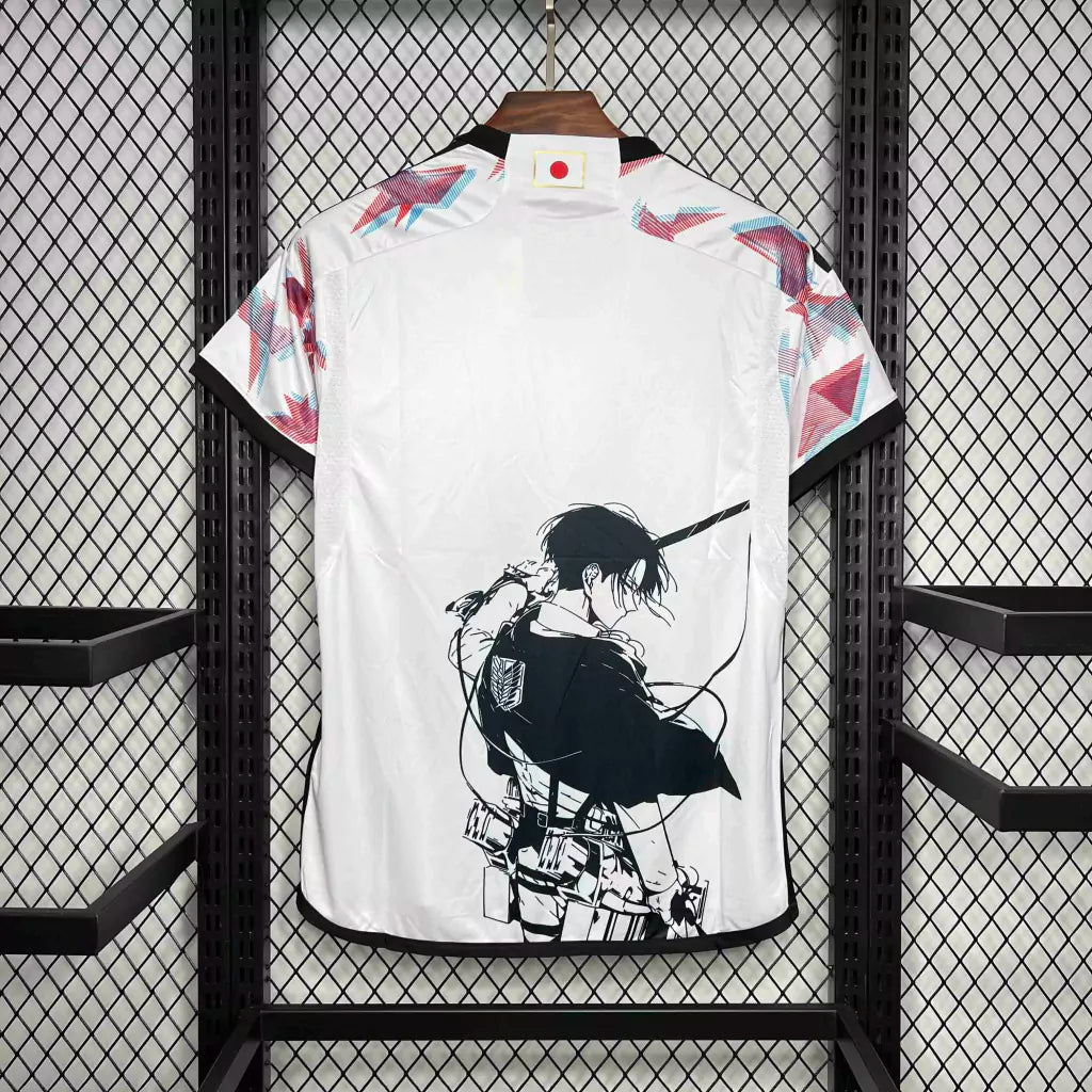 Camisa Japão Attack On Titan 2024/25 Adidas Torcedor Masculina - Branca