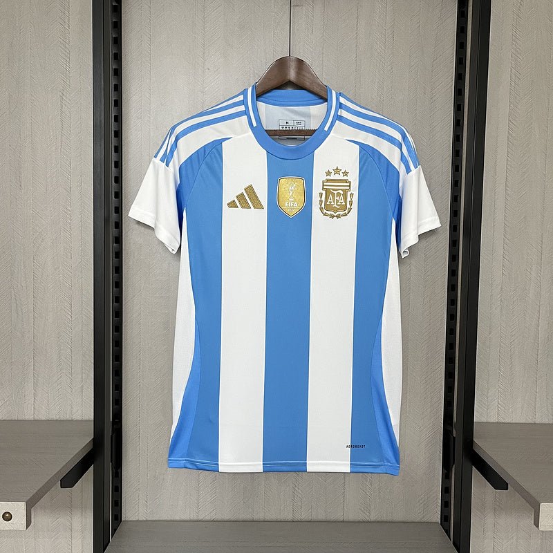 Camisa Argentina Home I 2024/25 Adidas Torcedor Masculina - patch campeão