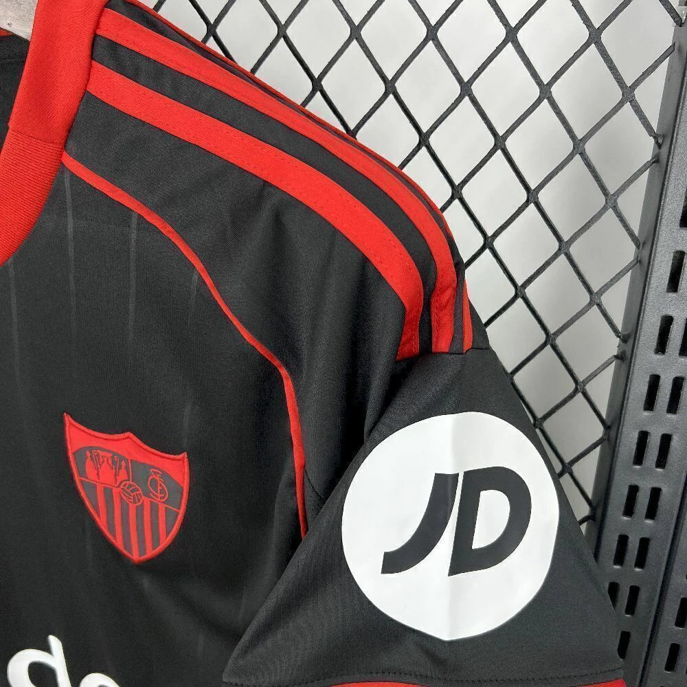 Camisa Sevilla Third III 2025/26 Adidas Torcedor Masculina - Preta