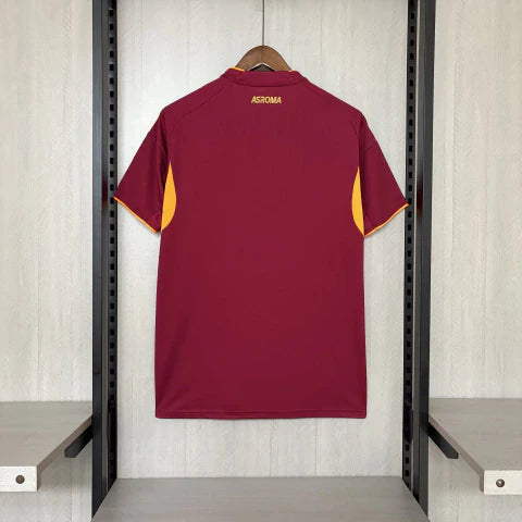 Camisa Roma Home I 2025/26 Adidas Torcedor Masculina - Grená