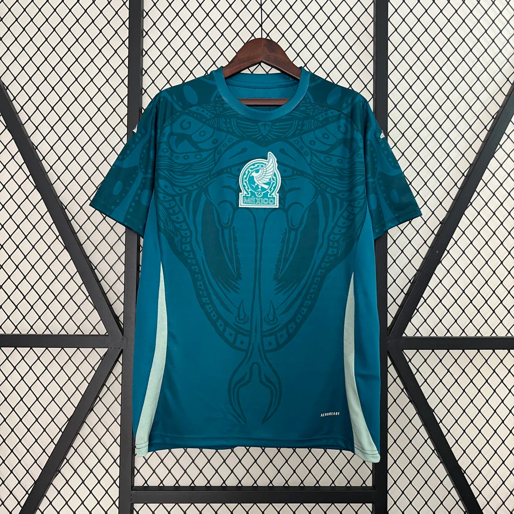Camisa México pré-Jogo 2024/25 Adidas Torcedor Masculina - Verde