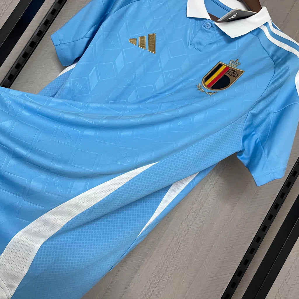 Camisa Bélgica Away II 2024/25 Adidas Torcedor Masculina - Azul