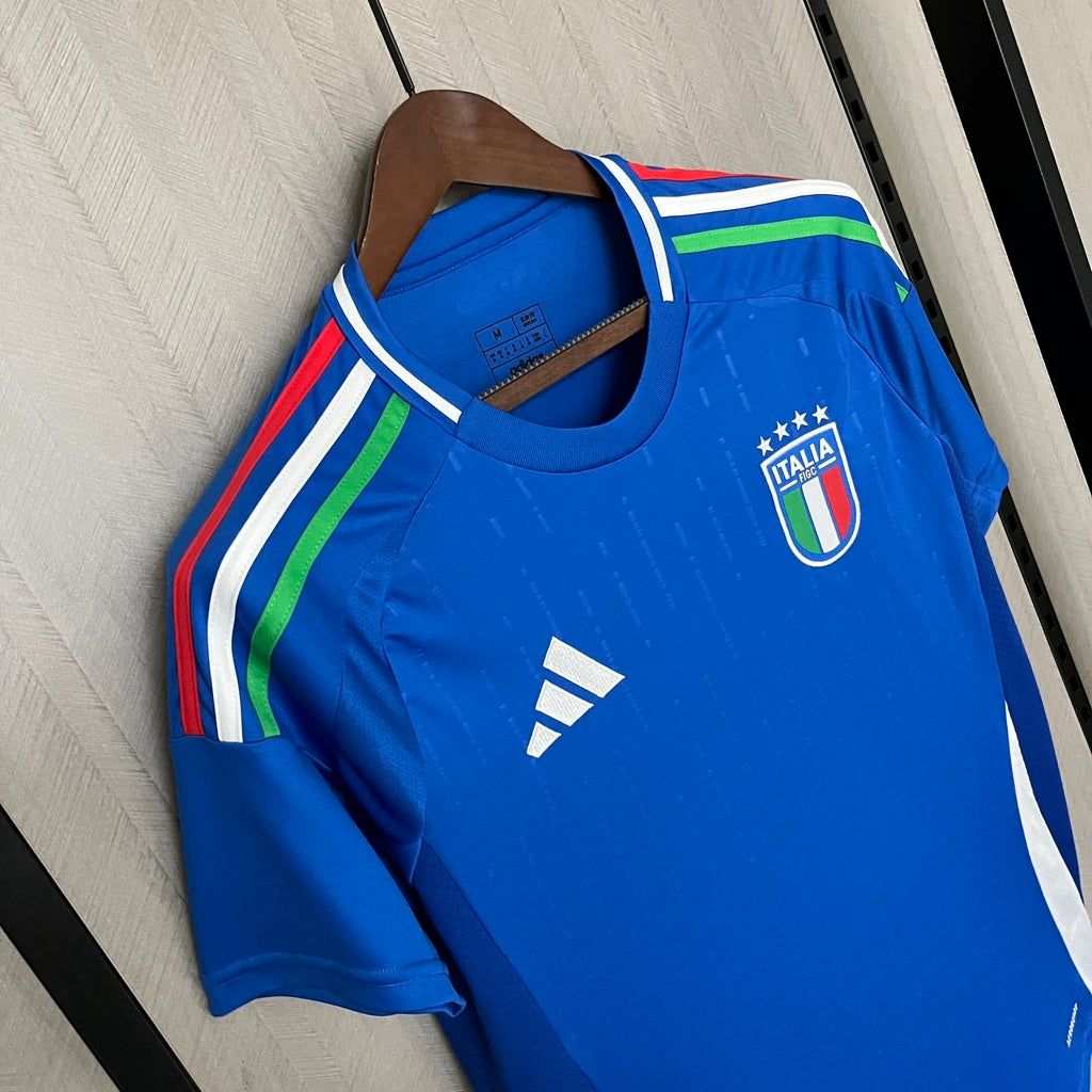 Camisa Itália Home I 2024/25 Adidas Torcedor Masculina - Azul