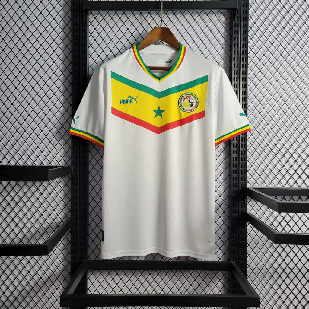 Camisa Senegal Home I 2022/23 Puma Torcedor Masculina - Branca