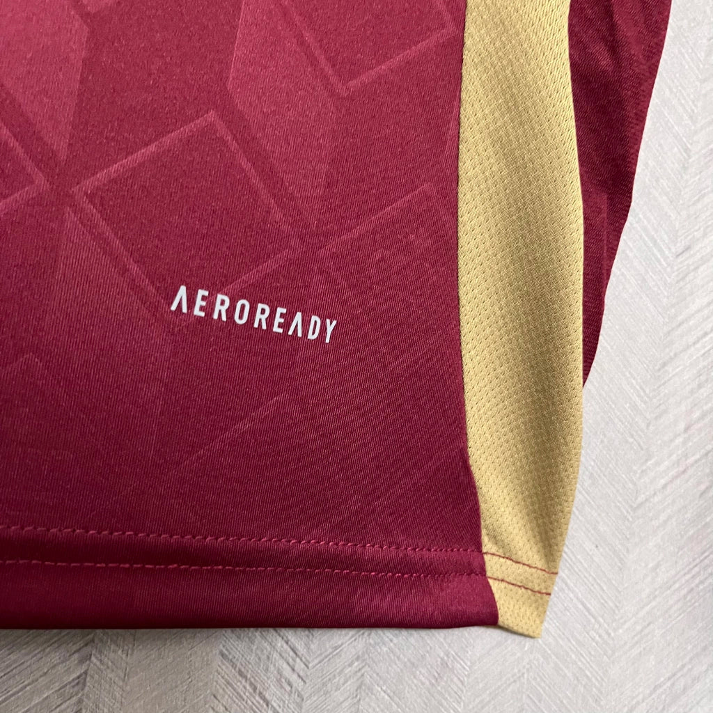 Camisa Bélgica Home I 2024/25 Adidas Torcedor Masculina - Vinho
