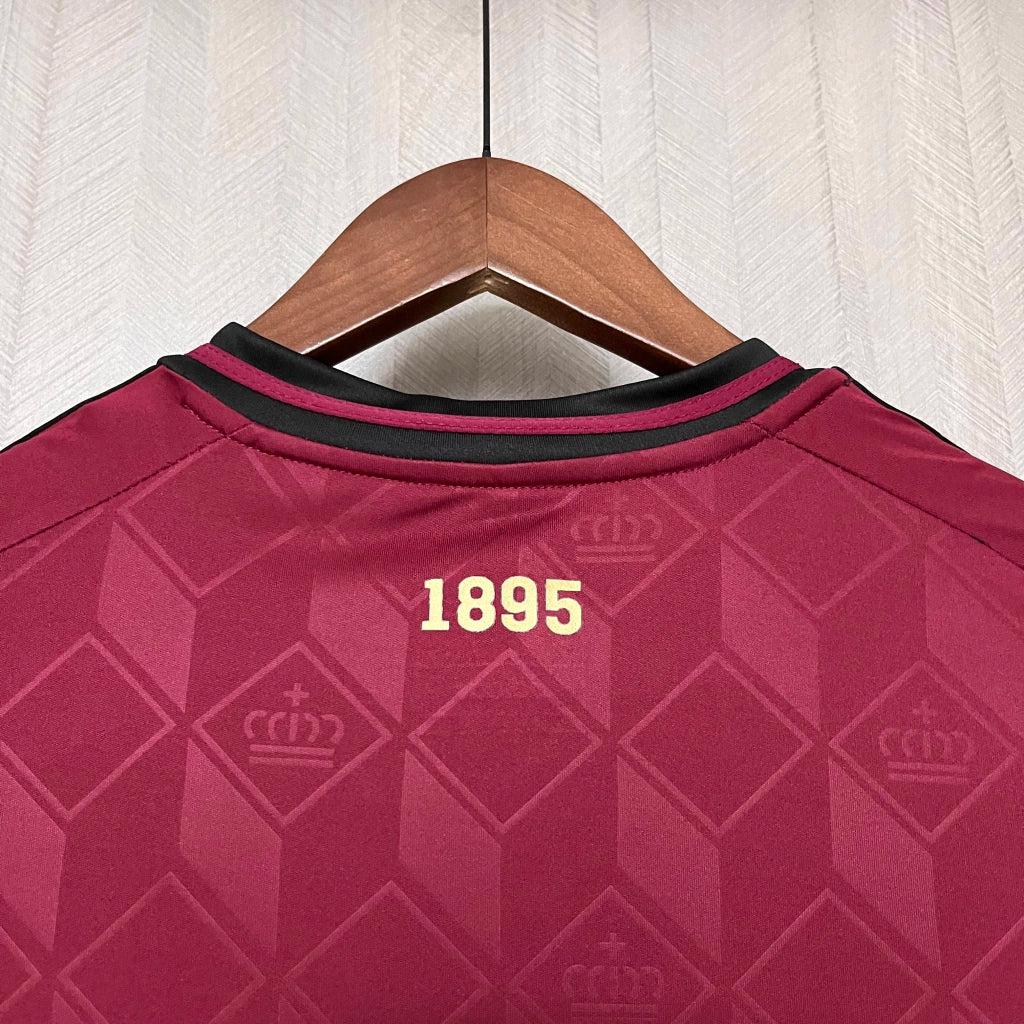 Camisa Bélgica Home I 2024/25 Adidas Torcedor Masculina - Vinho