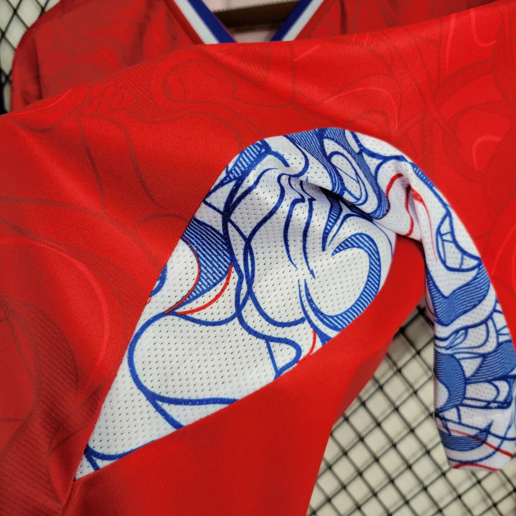 Camisa fortaleza 2023/24 copa do nordeste - torcedor masculina - vermelha