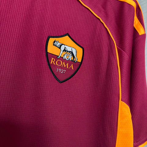 Camisa Roma Home I 2025/26 Adidas Torcedor Masculina - Grená