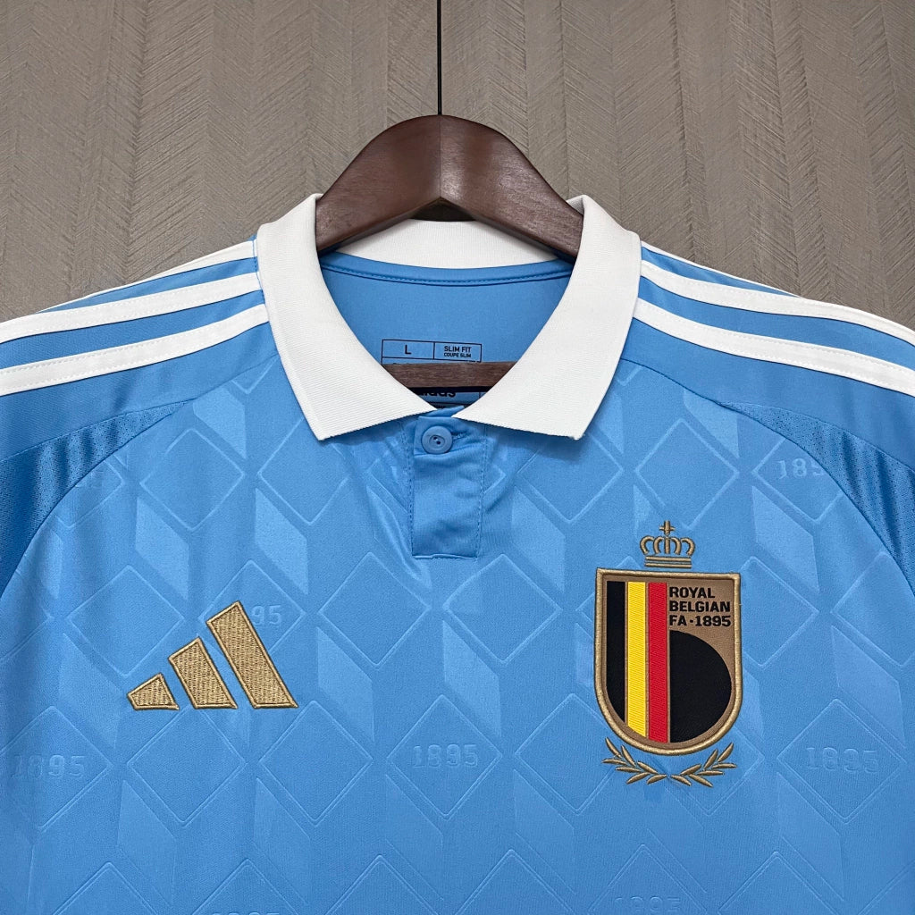 Camisa Bélgica Away II 2024/25 Adidas Torcedor Masculina - Azul