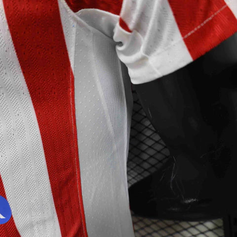Camisa Atlético de Madrid Home I 2025/26 Nike Jogador Masculina - Vermelha e Branca