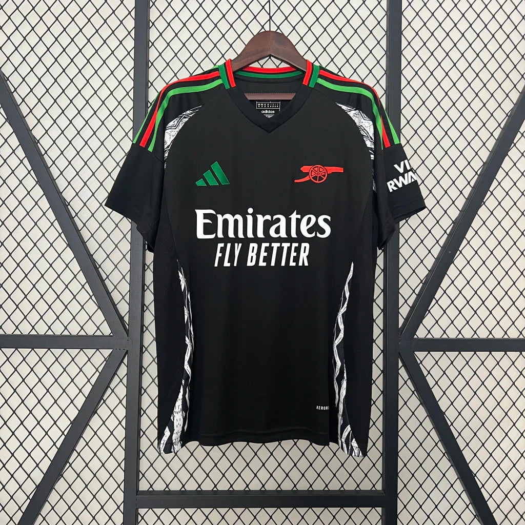 Camisa Arsenal Away II 2024/25 Adidas Torcedor Masculina - Preto
