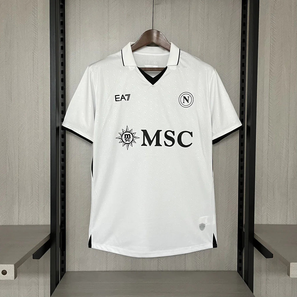 Camisa Napoli Away II 2024/25 EA7 Torcedro Masculina - Branca